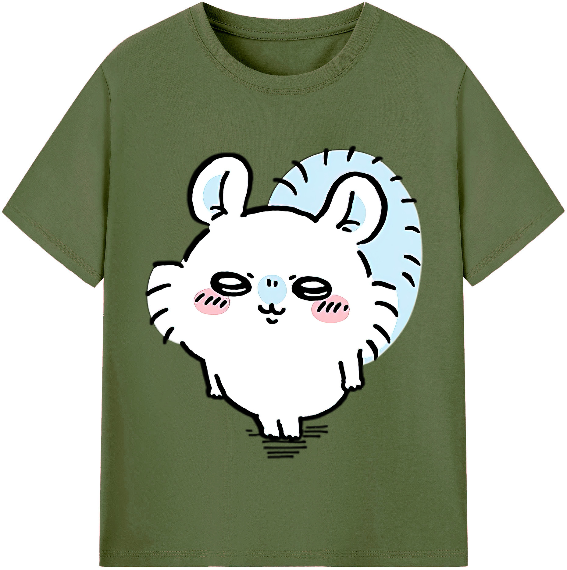 （画像用） ちいかわ モモンガ Chii-kawa Momonga 綿100％半袖Tシャツ（フロントプリント）